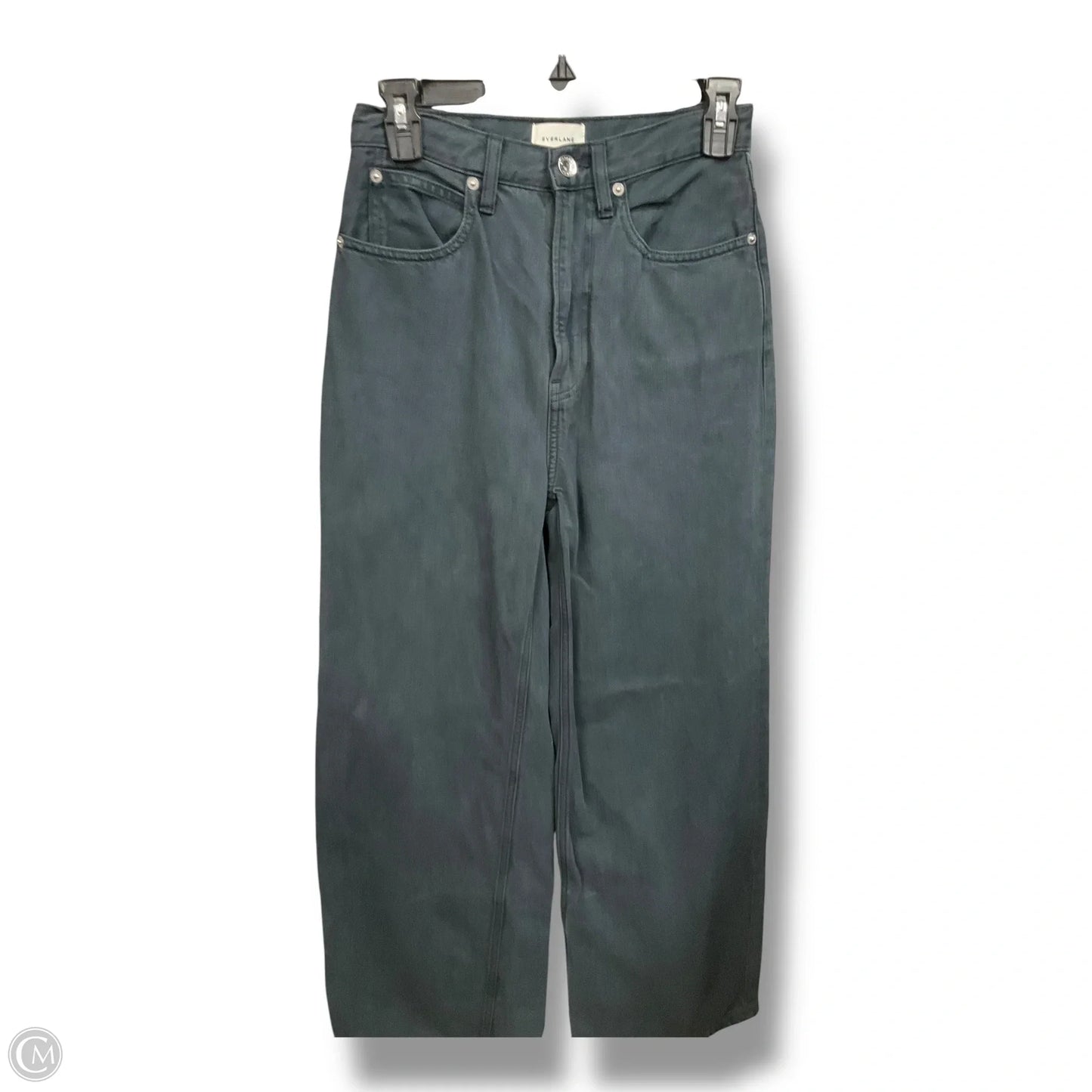 Jeans Wide Leg By Everlane In Black Denim, Size: 2