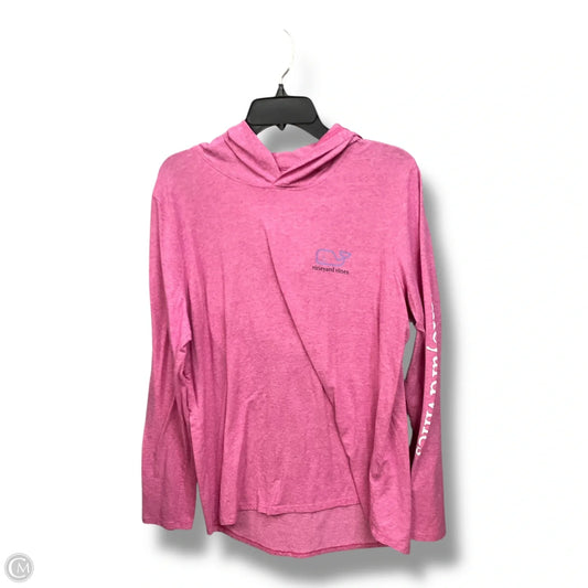 Top Long Sleeve Basic By Vineyard Vines In Pink, Size: Xl