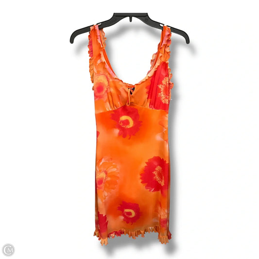 Dress Casual Midi By Clothes Mentor In Orange, Size: M