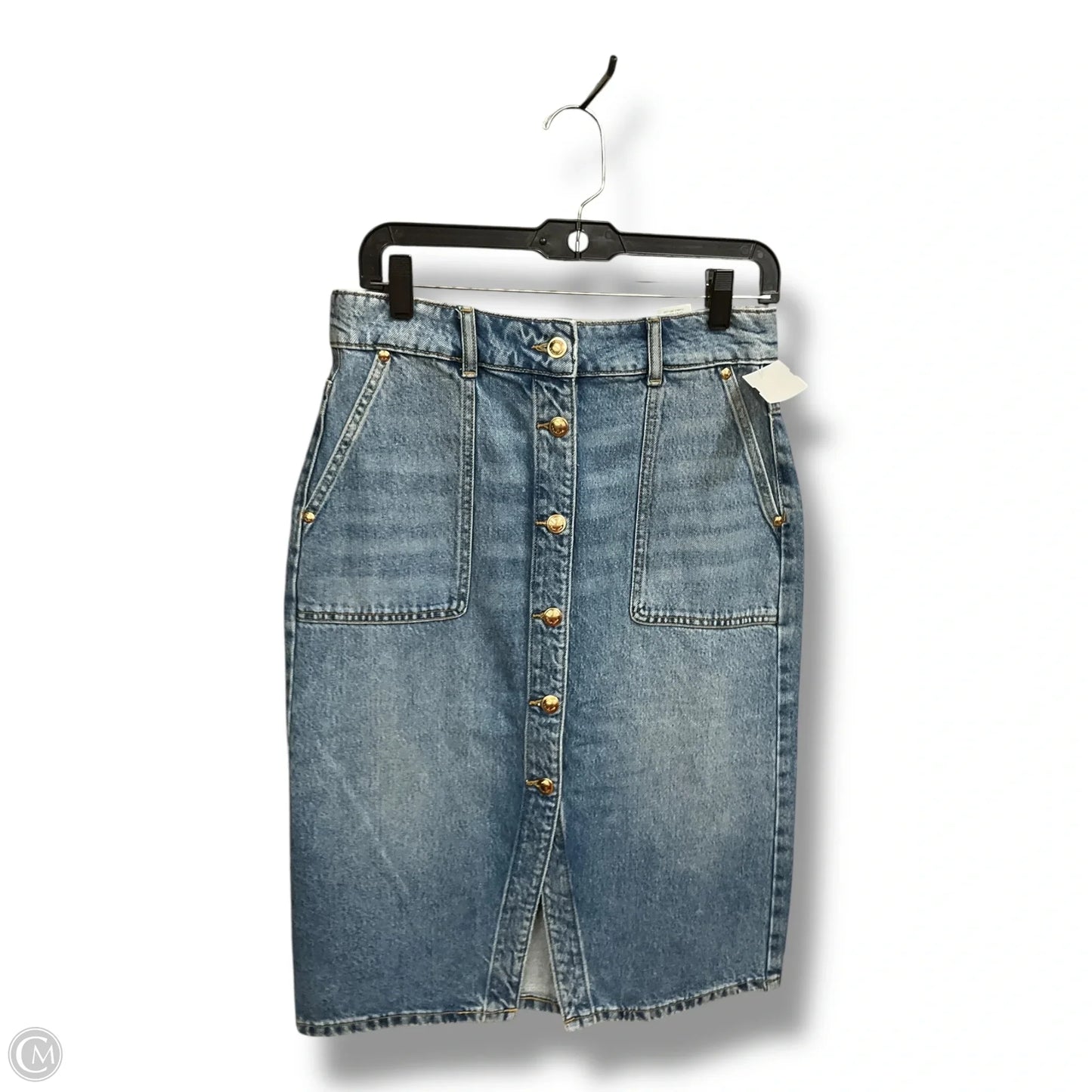 Skirt Maxi By Michael By Michael Kors In Blue Denim, Size: S