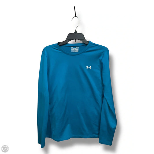 Athletic Top Long Sleeve Crewneck By Under Armour In Blue, Size: Xl