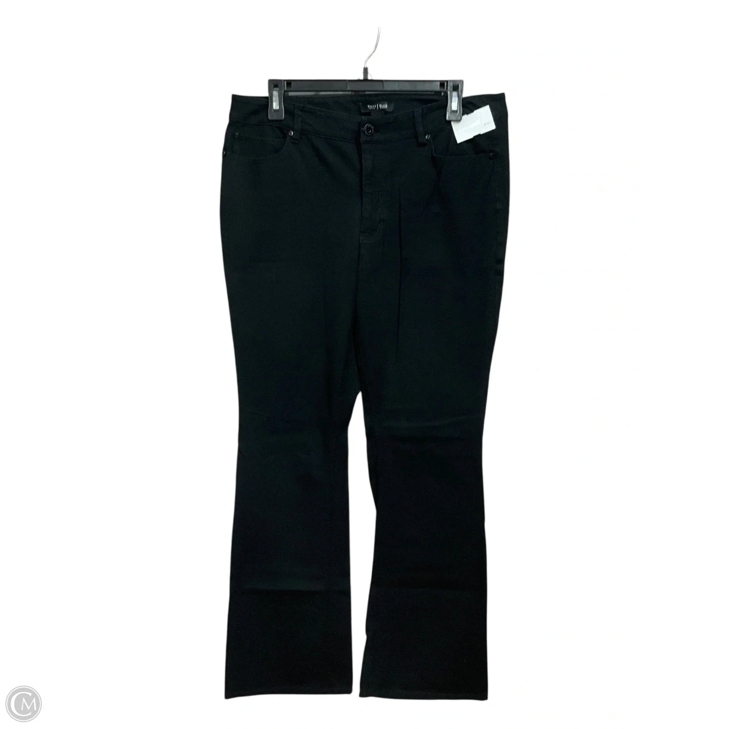 Jeans Flared By White House Black Market In Black Denim, Size: 12