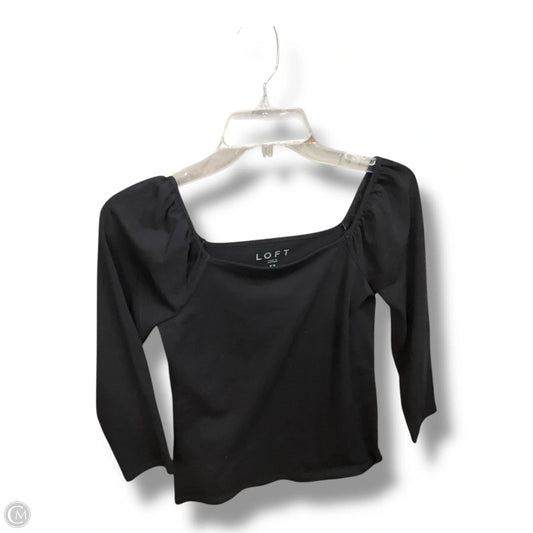 Top Long Sleeve Basic By Loft In Black, Size: Xs