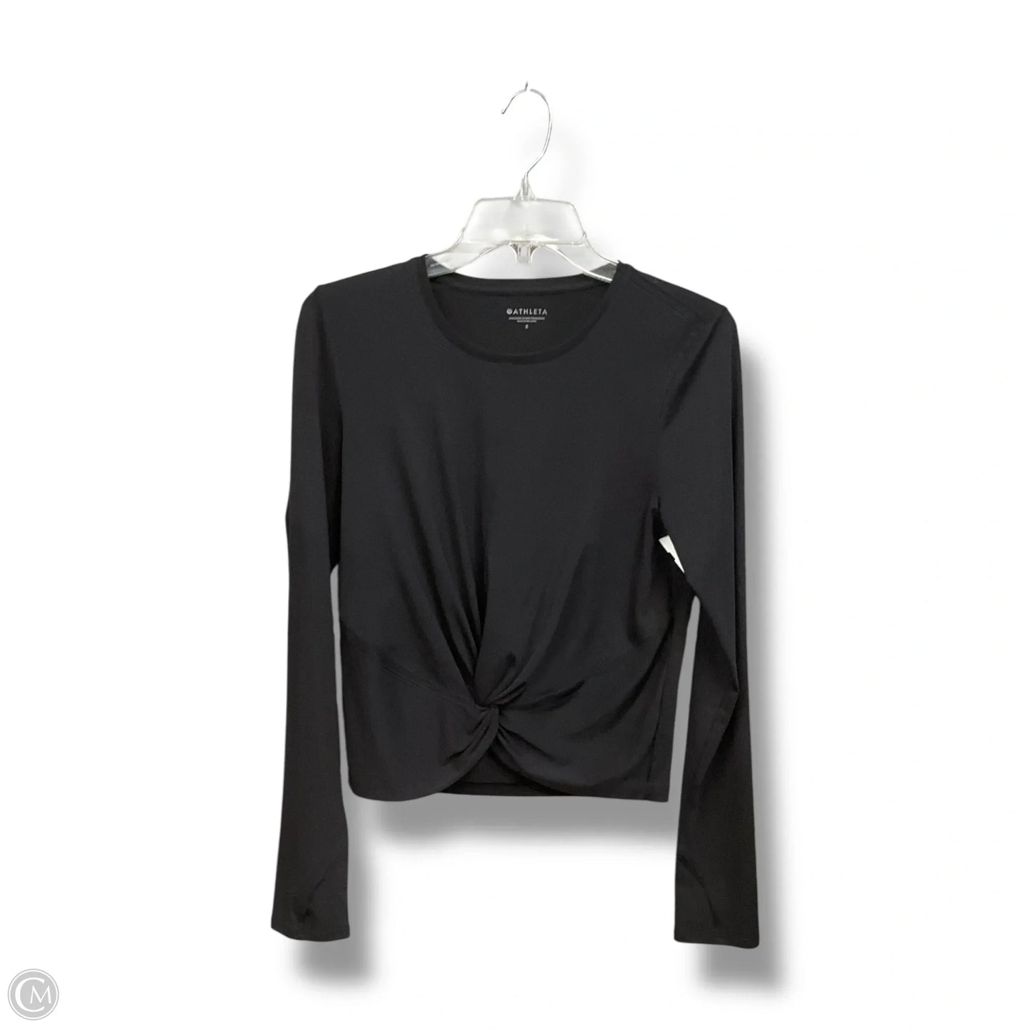 Athletic Top Long Sleeve Crewneck By Athleta In Black, Size: S