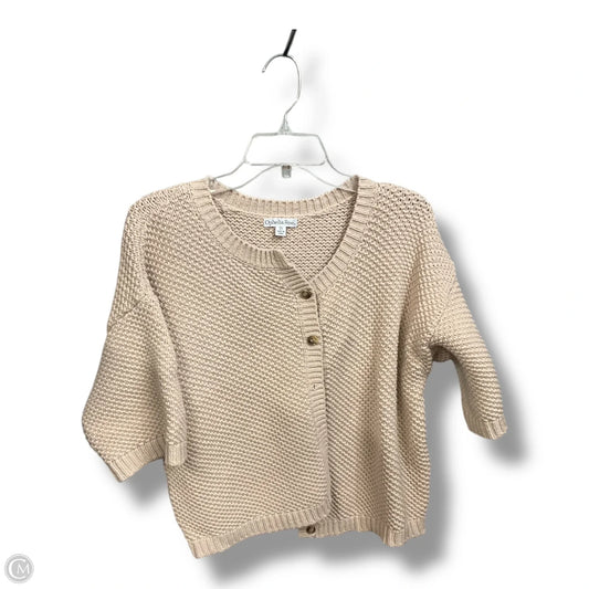 Cardigan By Opheliarose In Cream, Size: 3x