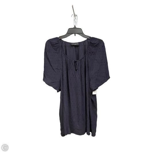 Top Short Sleeve Basic By Lane Bryant In Navy, Size: 3x