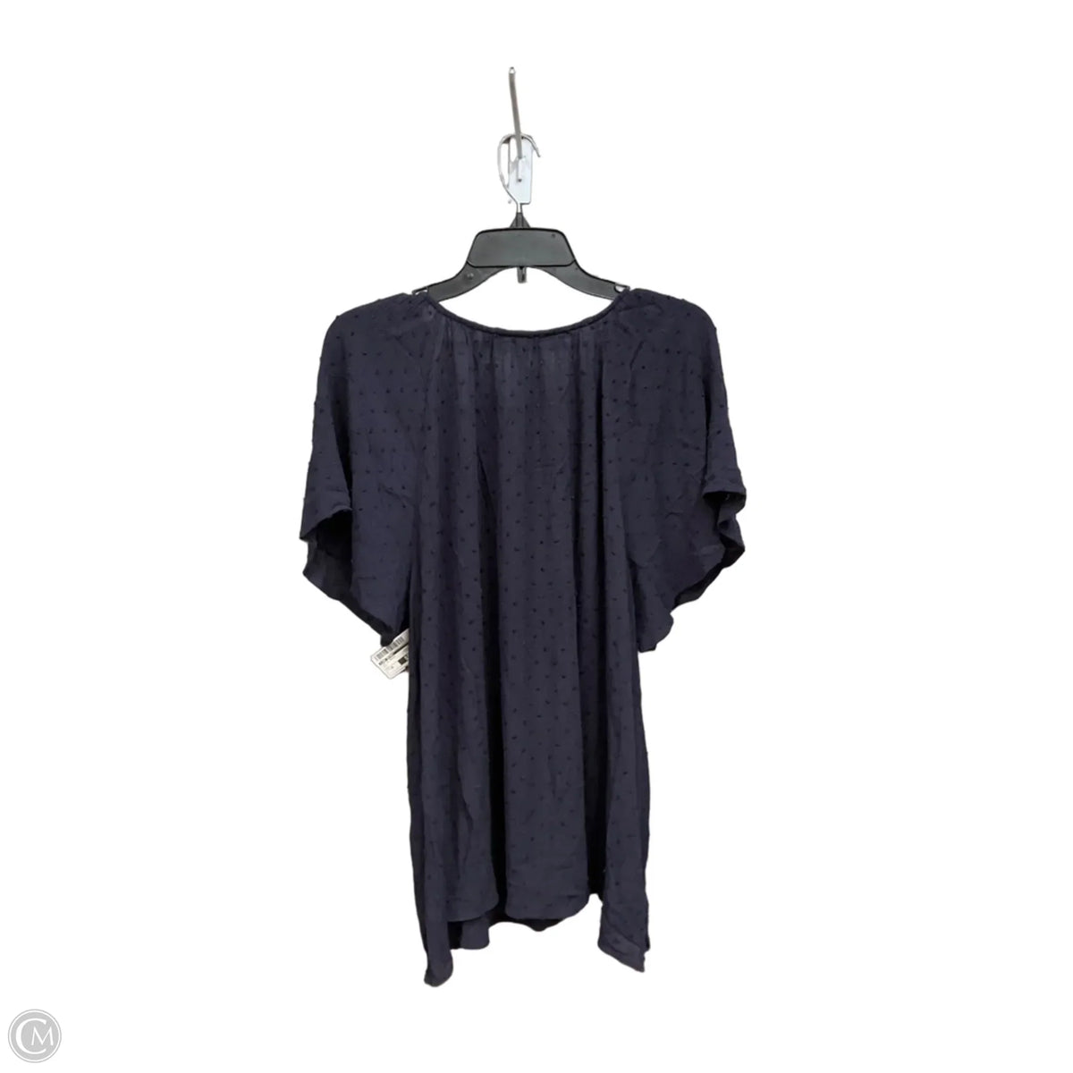 Top Short Sleeve Basic By Lane Bryant In Navy, Size: 3x