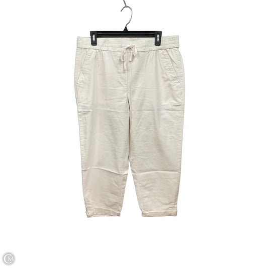 Pants Cropped By Talbots In Cream, Size: L