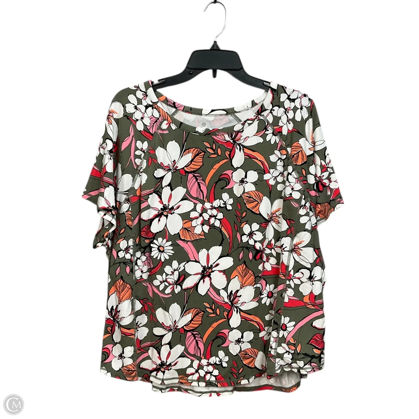 Top Sleeveless By Talbots In Floral Print, Size: 3x