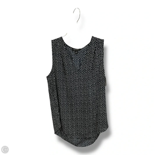 Top Sleeveless By Banana Republic In Polkadot Pattern, Size: M