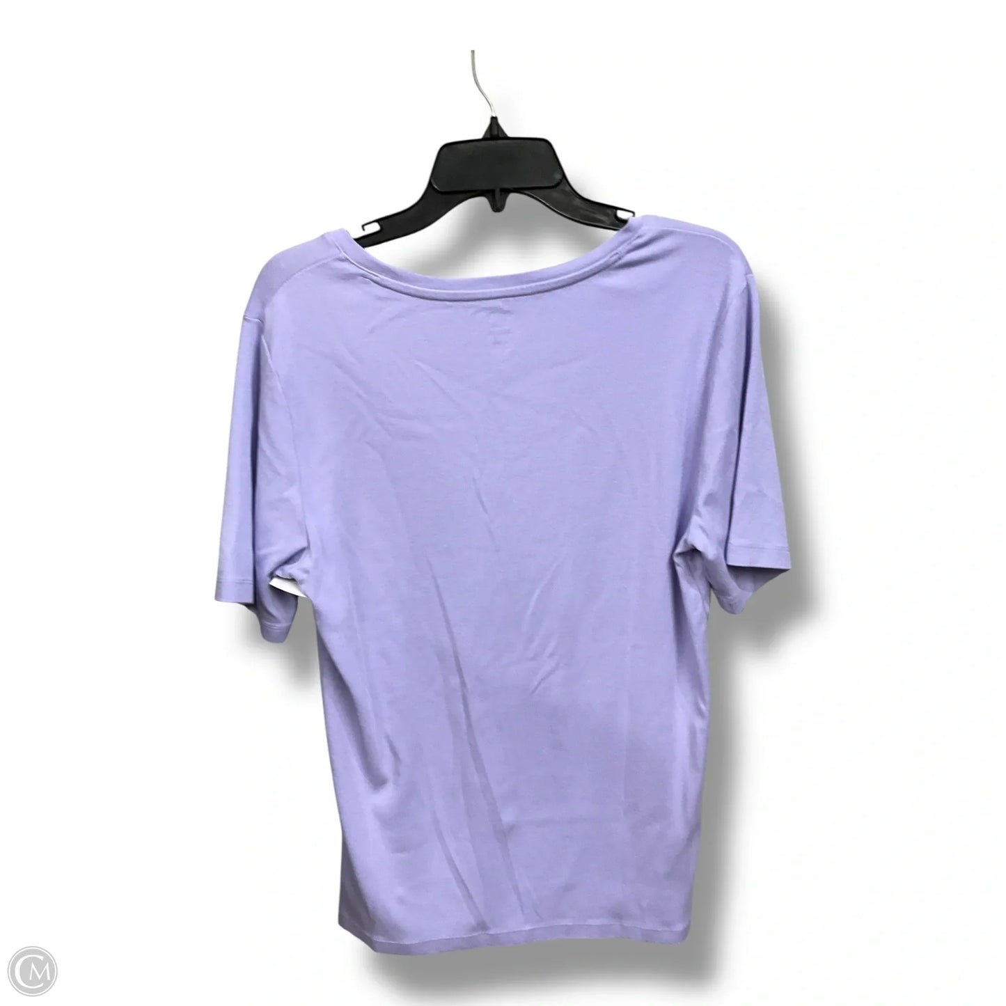 Top Short Sleeve Basic By Gap In Purple, Size: Xl
