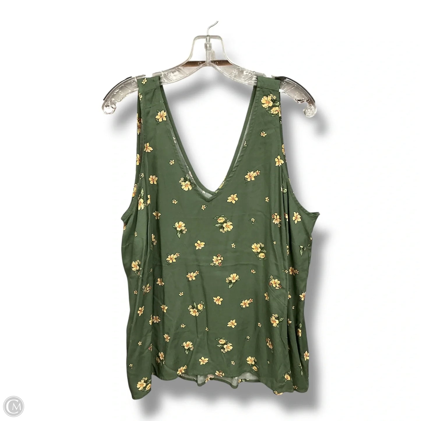 Top Sleeveless By Torrid In Green, Size: L