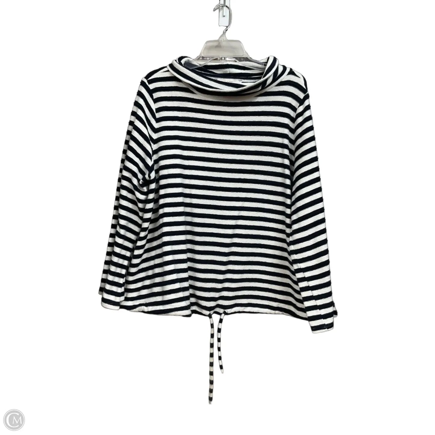 Top Long Sleeve By Loft In Striped Pattern, Size: Xl
