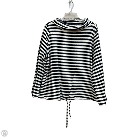 Top Long Sleeve By Loft In Striped Pattern, Size: Xl