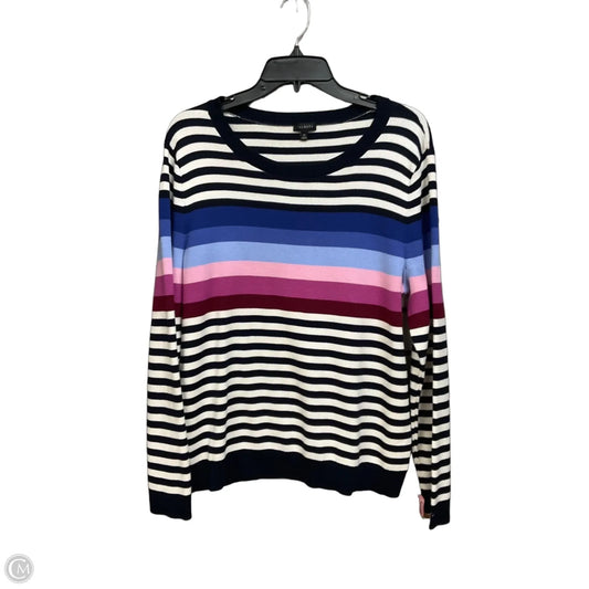 Top Long Sleeve By Talbots In Striped Pattern, Size: Xl