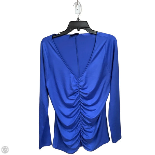 Top Long Sleeve By Lane Bryant In Blue, Size: Xl