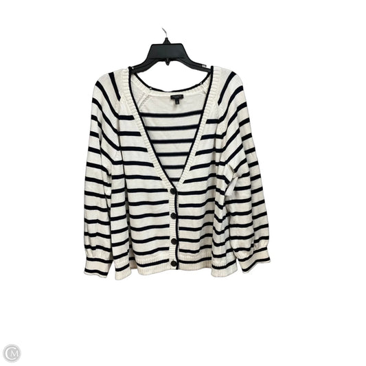 Cardigan By Talbots In Striped Pattern, Size: 3x