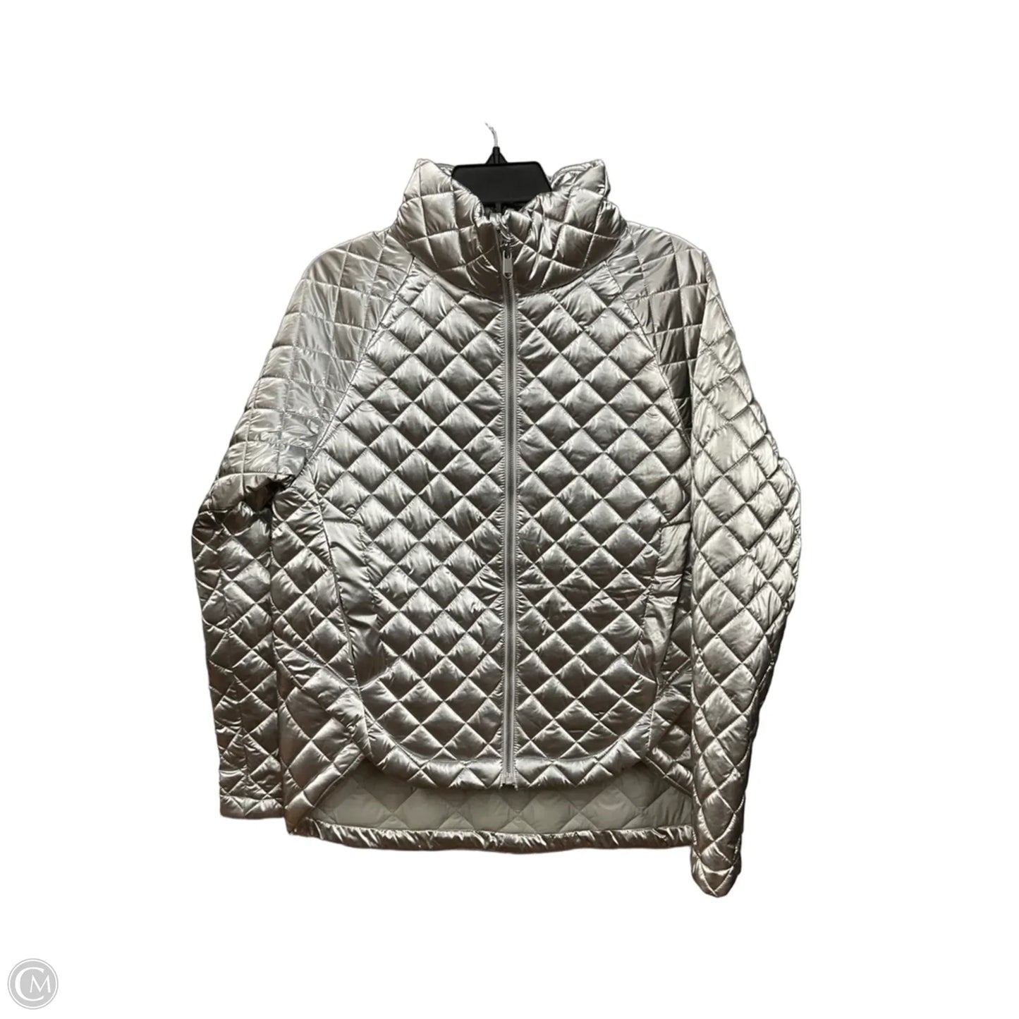Jacket Puffer & Quilted By Athleta In Silver, Size: S