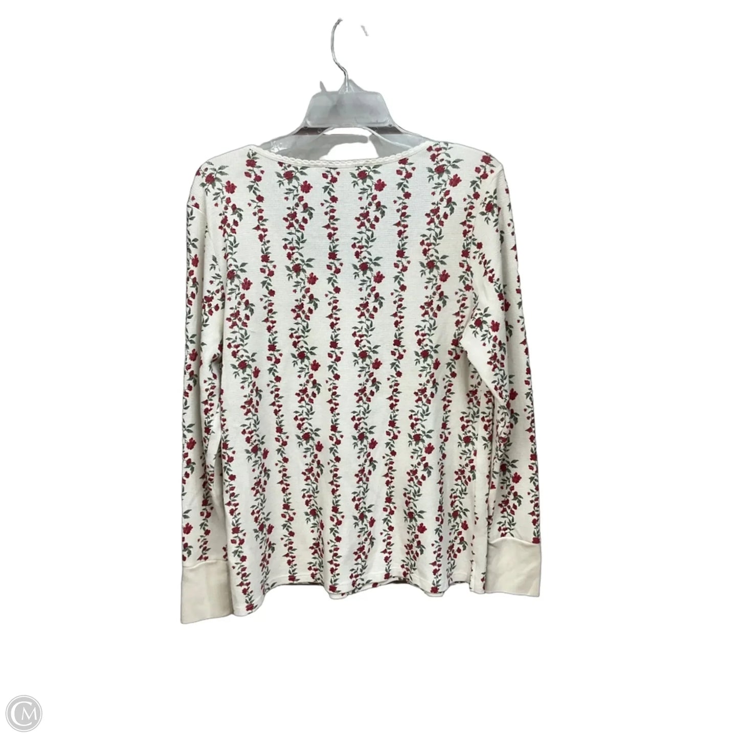 Top Long Sleeve By Lucky Brand In Floral Print, Size: Xl