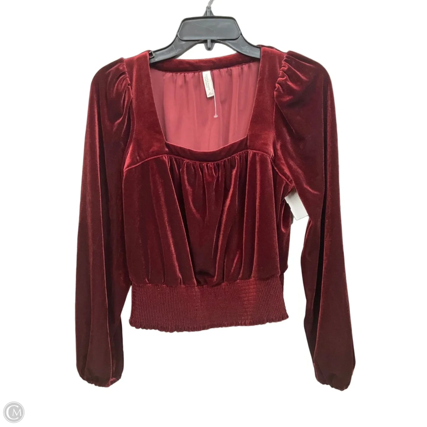 Top Long Sleeve By Gentle Fawn In Red, Size: Xs
