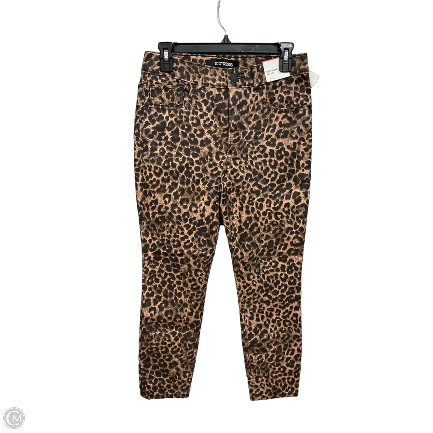 Jeans Skinny By Express In Animal Print, Size: 4