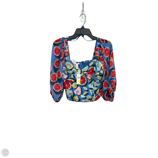 Top Long Sleeve By Anthropologie In Floral Print, Size: S