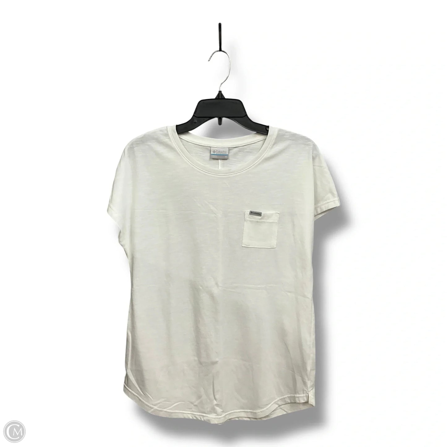 Athletic Top Short Sleeve By Columbia In White, Size: M