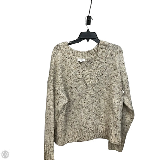 Sweater By Loft In Tan, Size: Xl