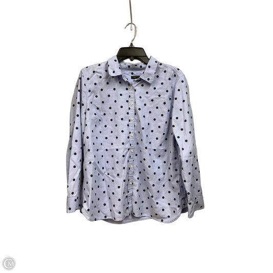 Top Long Sleeve By Talbots In Polkadot Pattern, Size: Xlp