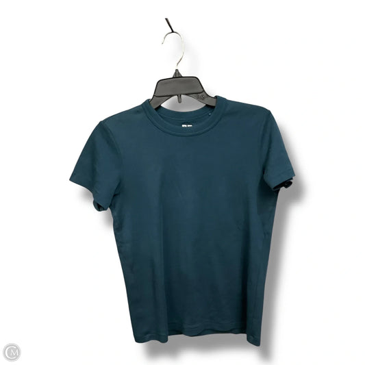 Athletic Top Short Sleeve By Uniqlo In Teal, Size: M
