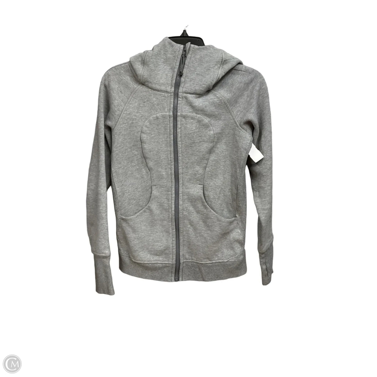 Athletic Jacket By Lululemon In Grey, Size: 6