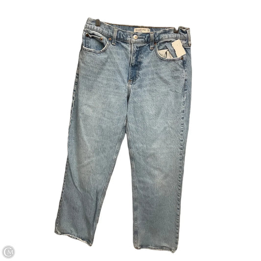 Jeans Straight By Abercrombie And Fitch In Blue Denim, Size: 6
