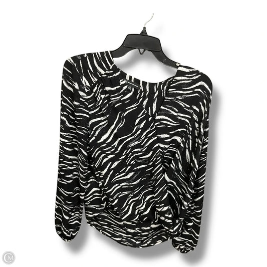 Blouse Long Sleeve By Inc In Animal Print, Size: Xs