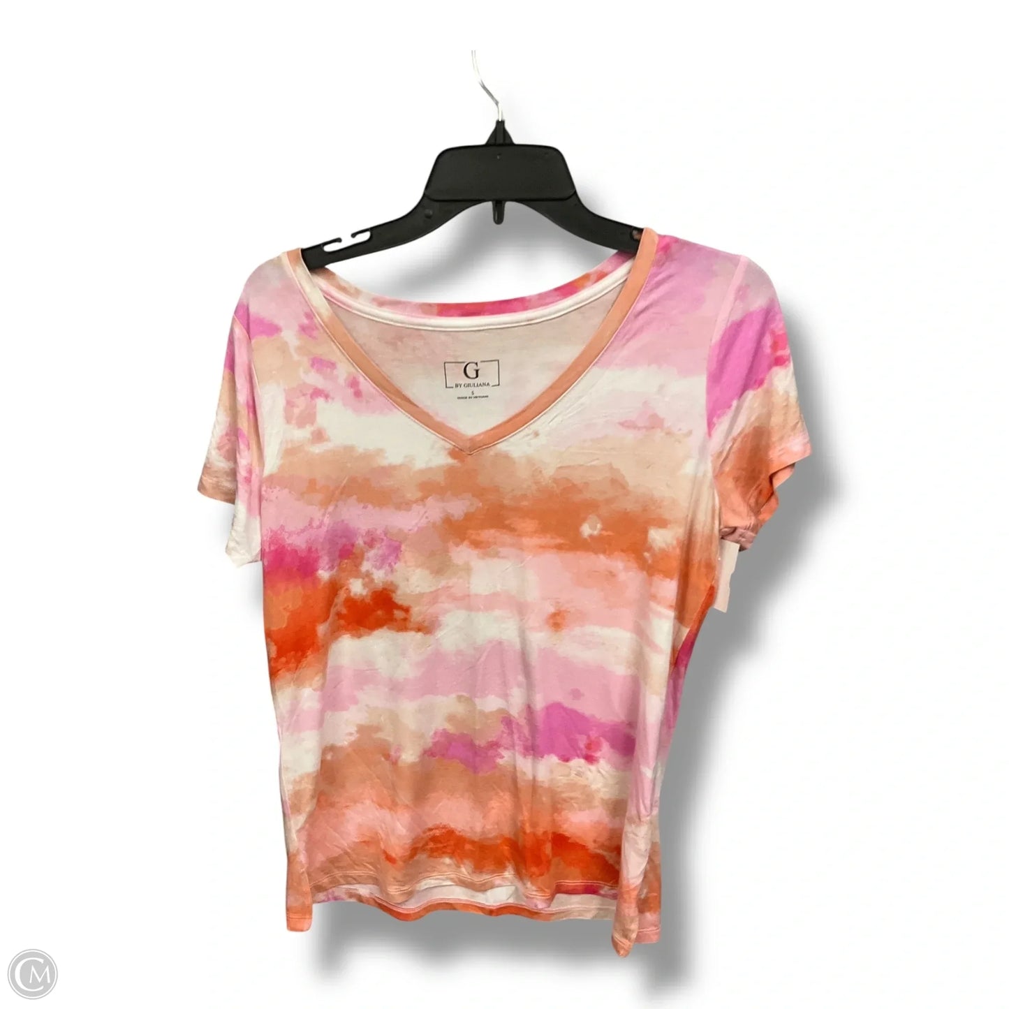 Top Short Sleeve By G By Giuliana In Tie Dye Print, Size: S