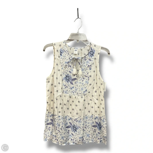 Top Sleeveless By Old Navy In Floral Print, Size: Xs