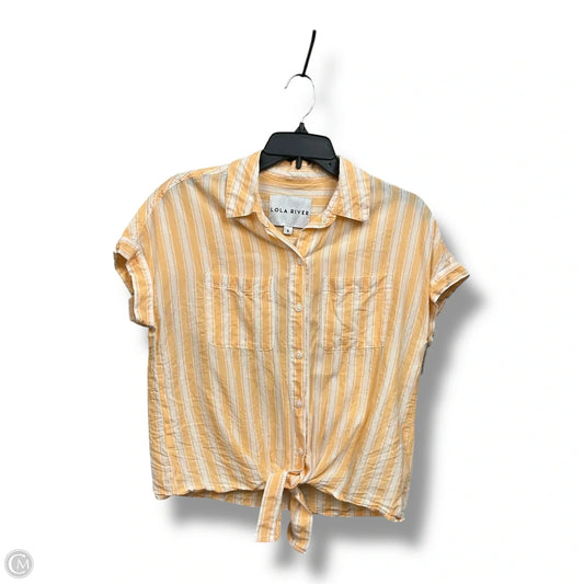 Top Short Sleeve By Clothes Mentor In Striped Pattern, Size: S