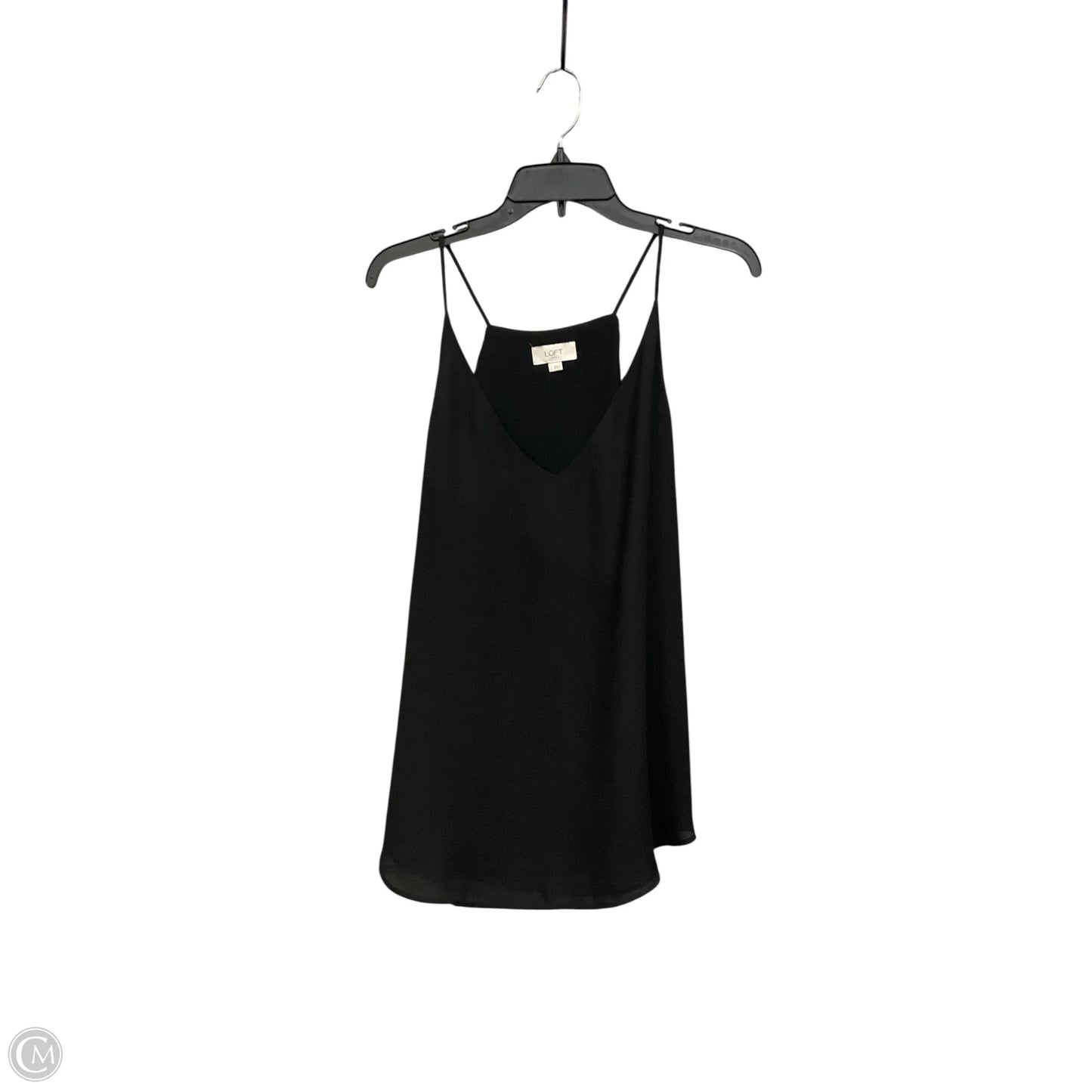 Blouse Sleeveless By Loft In Black, Size: L
