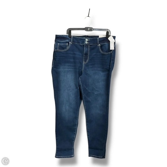 Jeans Skinny By Maurices In Blue Denim, Size: 20
