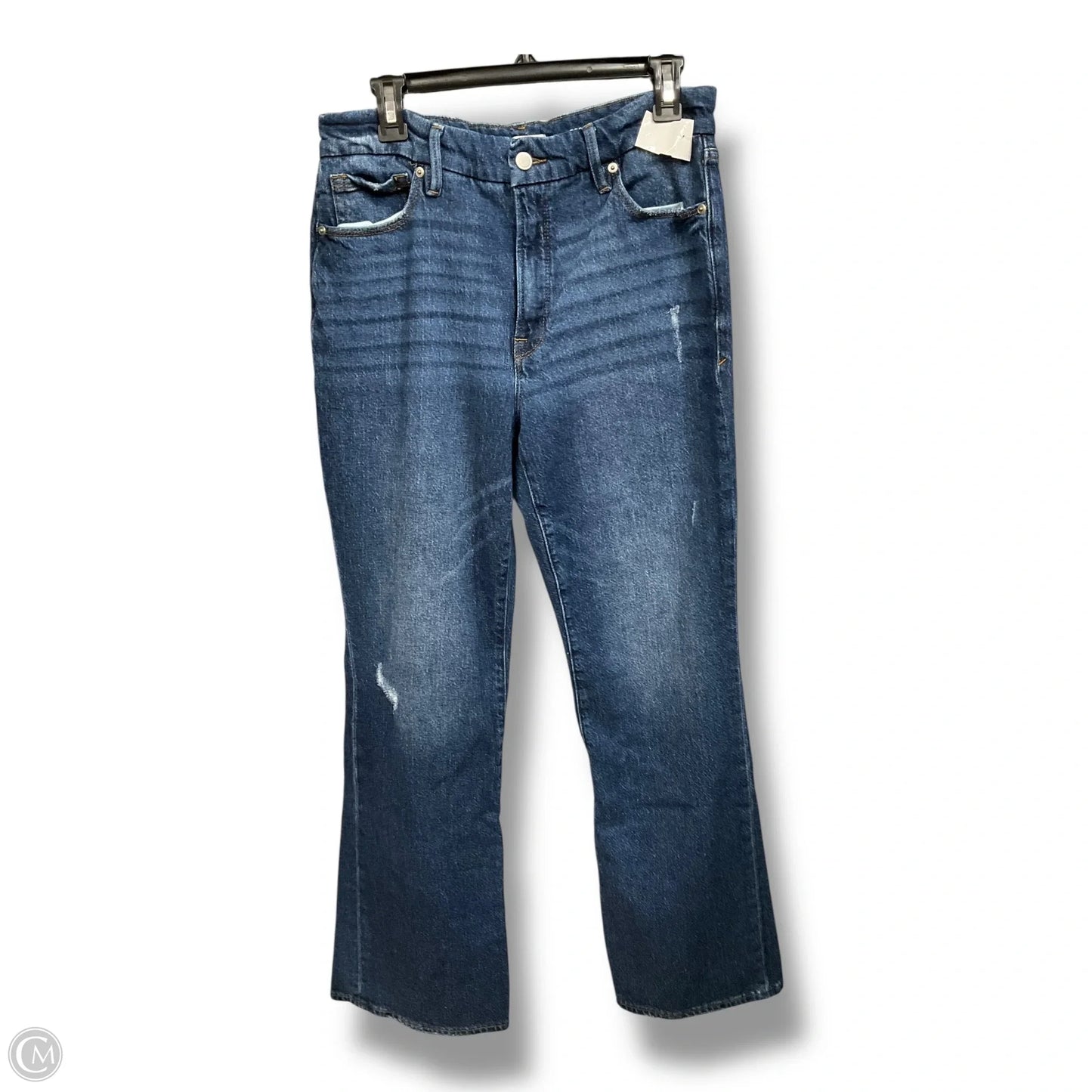 Jeans Boot Cut By Good American In Blue Denim, Size: 10