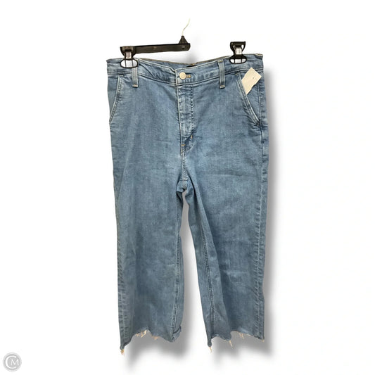 Jeans Wide Leg By J. Crew In Blue Denim, Size: 8