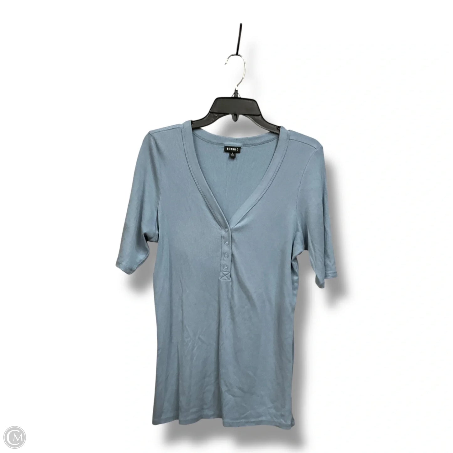 Top Short Sleeve By Torrid In Blue, Size: 2x