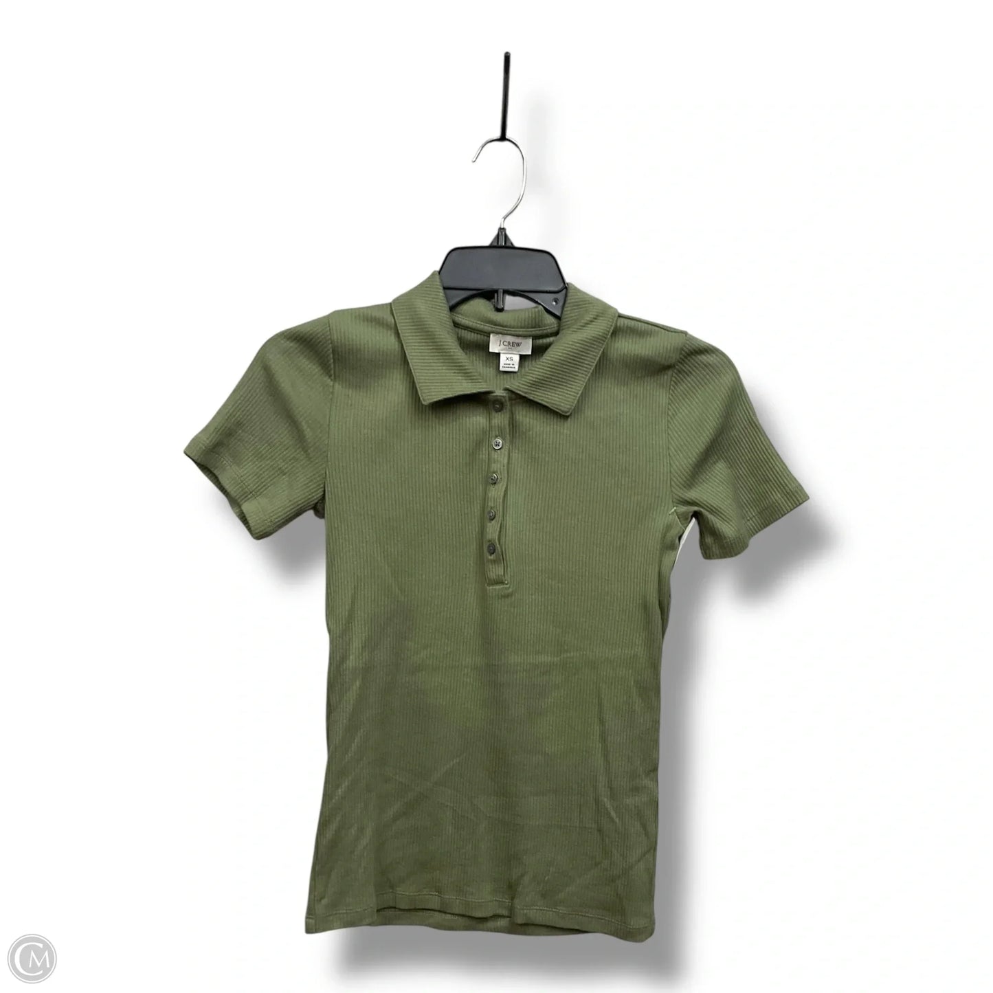 Top Short Sleeve By J. Crew In Green, Size: Xs