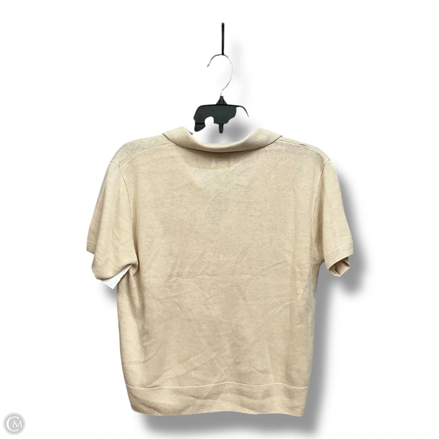 Top Short Sleeve By J. Crew In Cream, Size: S