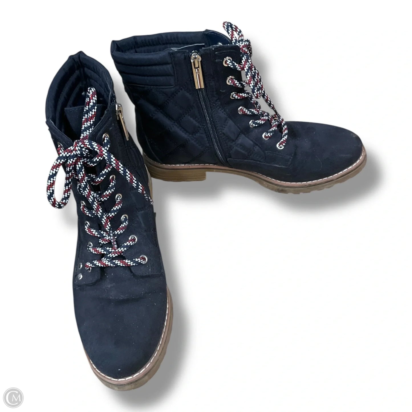 Boots Ankle Flats By Tommy Hilfiger In Blue, Size: 9