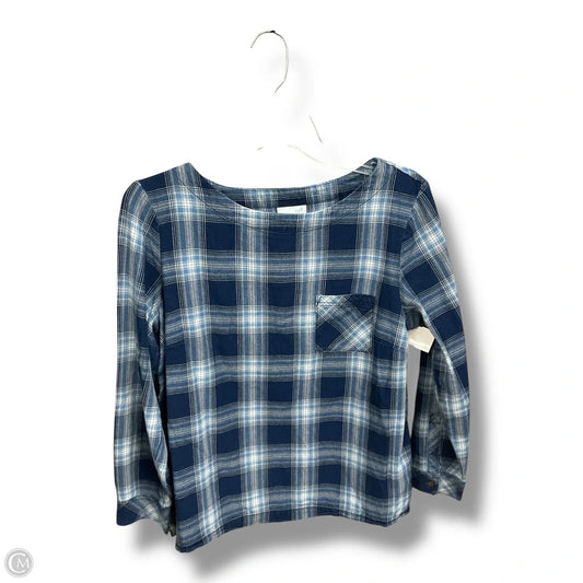 Top Long Sleeve By J. Jill In Blue, Size: Mp