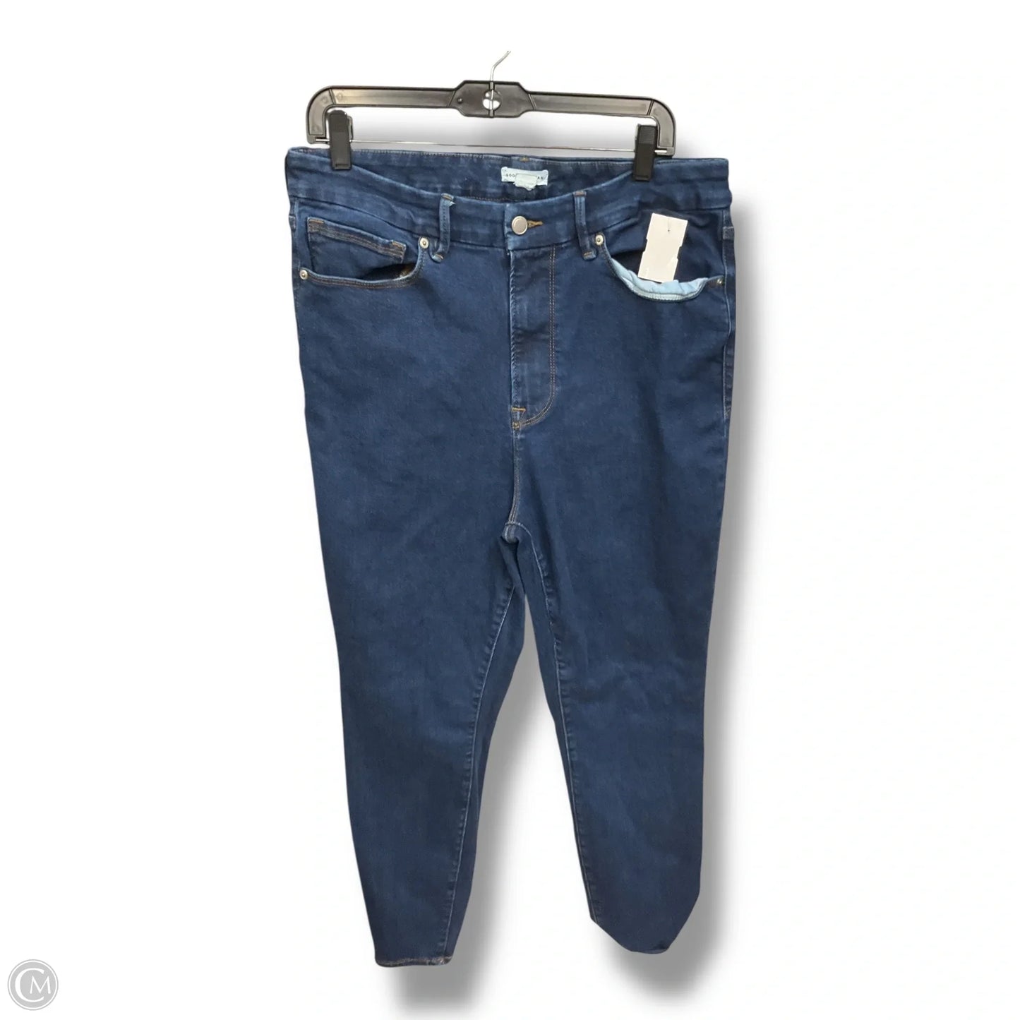 Jeans Skinny By Good American In Blue Denim, Size: 14
