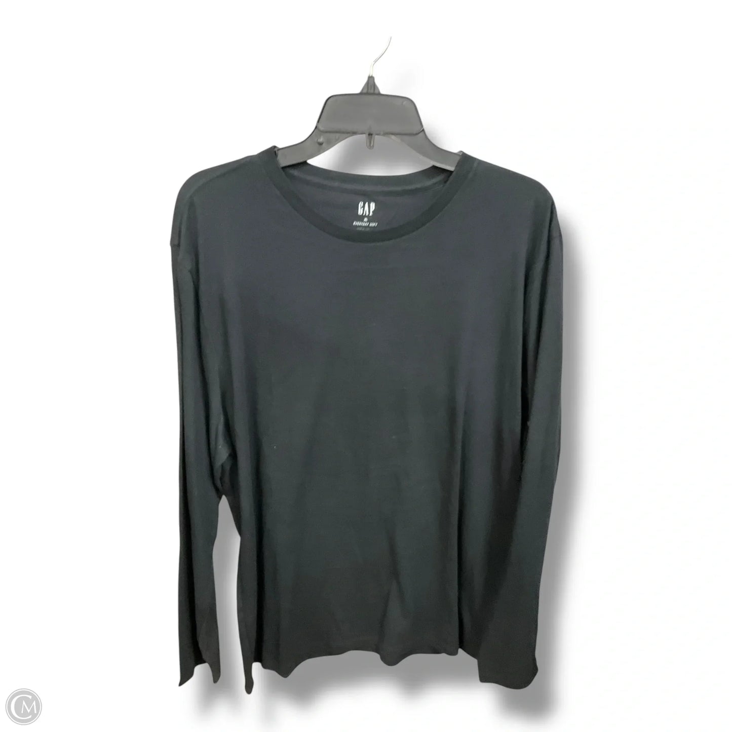 Top Long Sleeve Basic By Gap In Black, Size: Xl