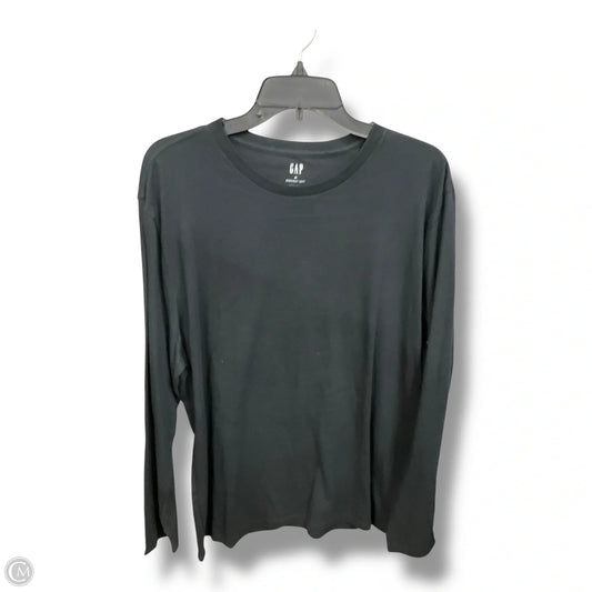 Top Long Sleeve Basic By Gap In Black, Size: Xl