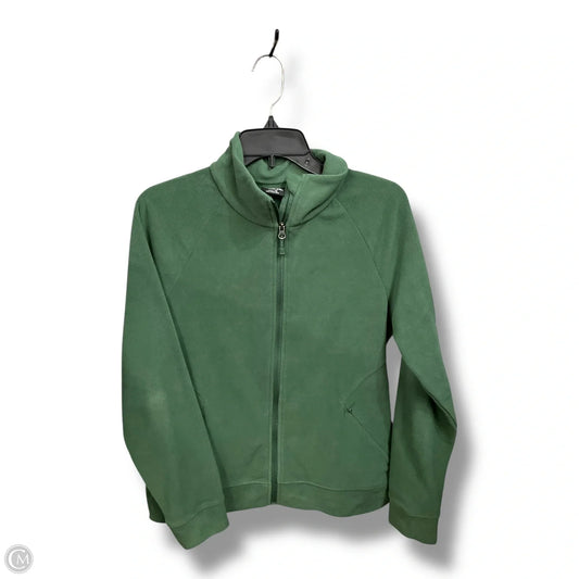 Athletic Jacket By Eddie Bauer In Green, Size: M
