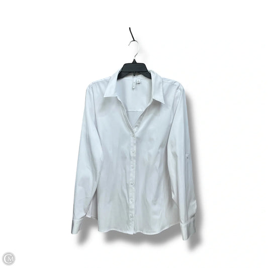 Blouse Long Sleeve By Elle In White, Size: Xxl